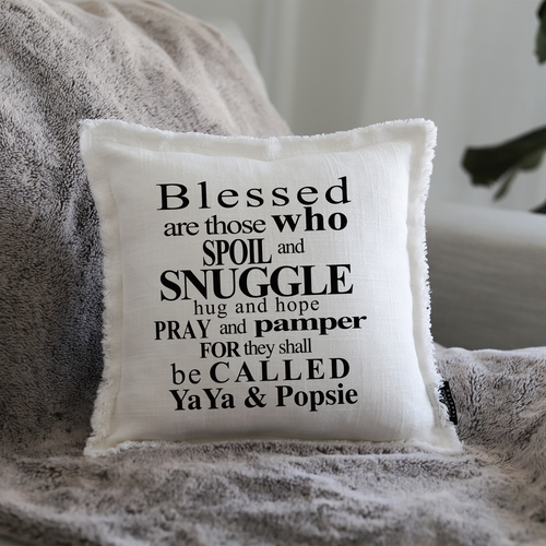 BLESSED GRANDPARENTS (personalize) - GIFT PILLOW