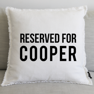 RESERVED FOR PET (personalize) - 20" PILLOW
