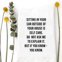 Load image into Gallery viewer, SITTING IN YOUR CAR - TEA TOWEL