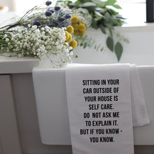 Load image into Gallery viewer, SITTING IN YOUR CAR - TEA TOWEL