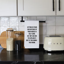 Load image into Gallery viewer, SITTING IN YOUR CAR - TEA TOWEL