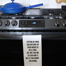 Load image into Gallery viewer, SITTING IN YOUR CAR - TEA TOWEL