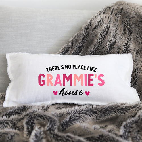 NO PLACE LIKE GRAMMIES (personalize) - LUMBAR PILLOW