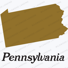 Load image into Gallery viewer, PENNSYLVANIA SILHOUETTE