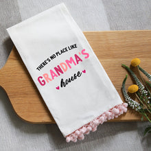 Load image into Gallery viewer, NO PLACE LIKE GRANDMA'S - PINK POM TOWEL