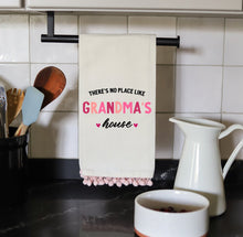 Load image into Gallery viewer, NO PLACE LIKE GRANDMA'S - PINK POM TOWEL
