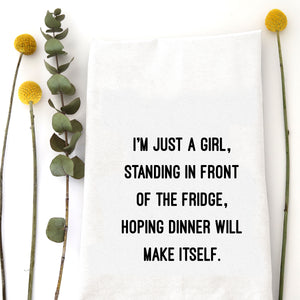 JUST A GIRL - TEA TOWEL