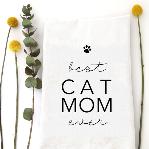 BEST CAT MOM - TEA TOWEL