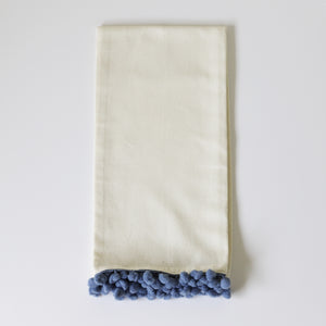 EMB-9154: FLOWER TRUCK - FRINGE OR POM TOWEL