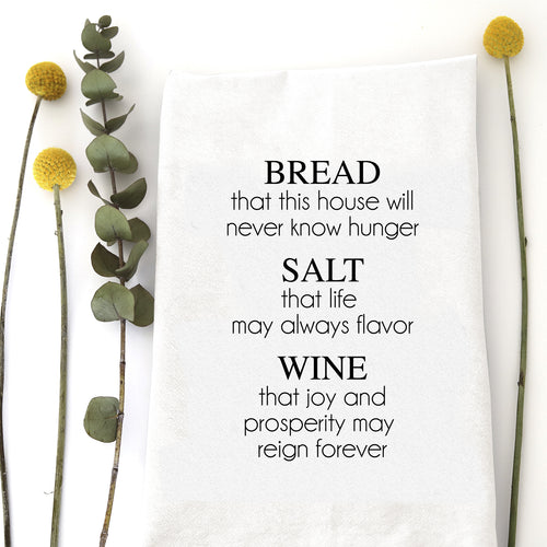 BREAD SALT WINE - TEA TOWEL