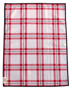 BLUE TARTAN MICROFIBER - HAND TOWEL