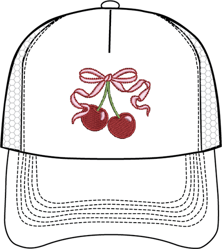 CHERRY RIBBON HAT