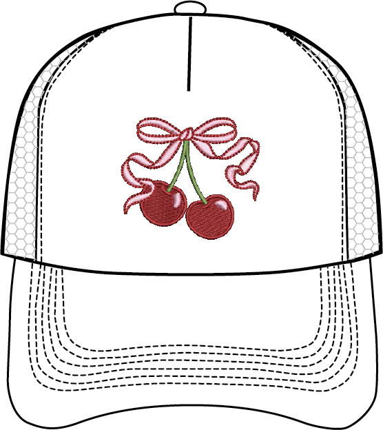 CHERRY RIBBON HAT