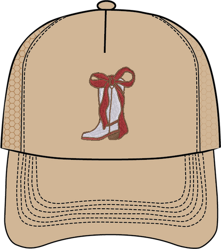 RED RIBBON BOOT HAT