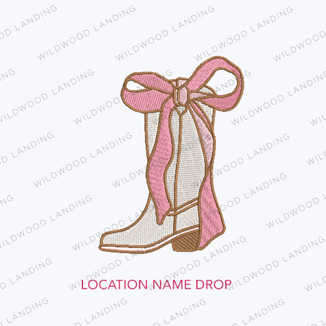 CD-410-EMB: RIBBON BOOTS