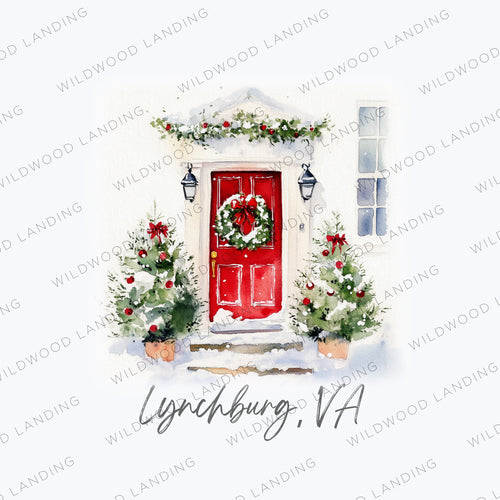 CD-545: RED CHRISTMAS DOOR