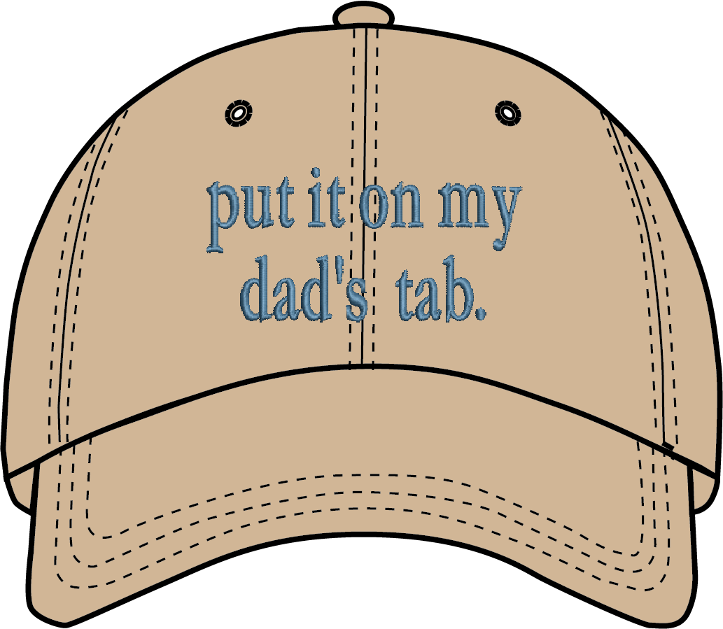 DAD'S TAB - CHILD SIZE HAT