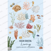 Load image into Gallery viewer, CALM COASTAL LIVING (custom) MICROFIBER - MIDI TOWEL