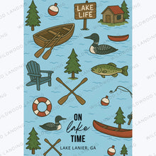 Load image into Gallery viewer, ON LAKE TIME (custom) MICROFIBER - MIDI TOWEL