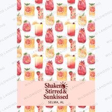 Load image into Gallery viewer, SHAKEN STIRRED SUNKISSED (custom) MICROFIBER - MIDI TOWEL