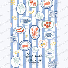Load image into Gallery viewer, SUMMER ON THE COAST (custom) MICROFIBER - MIDI TOWEL