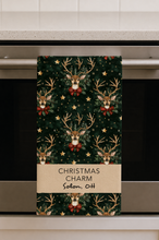 Load image into Gallery viewer, CHRISTMAS CHARM (custom) MICROFIBER - MIDI TOWEL