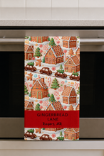 Load image into Gallery viewer, GINGERBREAD LANE (custom) MICROFIBER - MIDI TOWEL