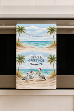 Load image into Gallery viewer, SEAS &amp; GREETINGS (custom) MICROFIBER - MIDI TOWEL
