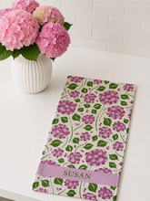 Load image into Gallery viewer, HYDRANGEA HEAVEN (custom) MICROFIBER - MIDI TOWEL