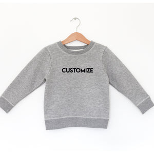 * TODDLER FLEECE (grey) - Custom Design