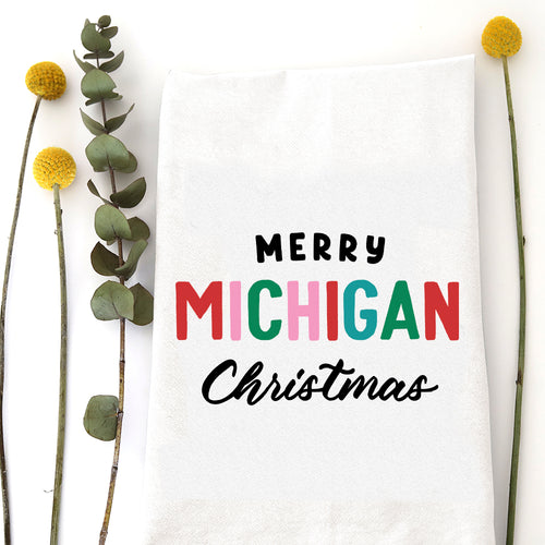 MERRY HOMETOWN (custom) - TEA TOWEL