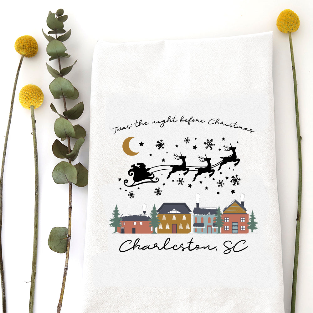TWAS THE NIGHT BEFORE (custom) - TEA TOWEL