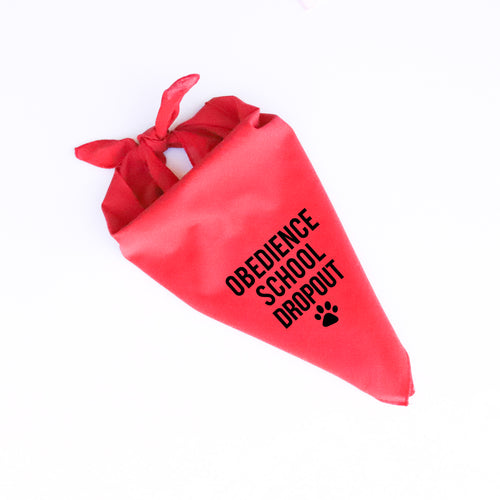OBEDIENCE SCHOOL DROP OUT DOG BANDANA