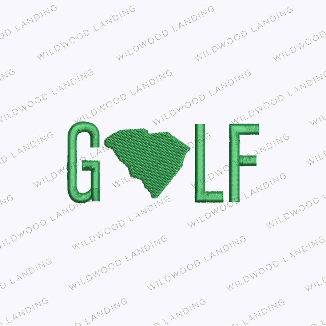 EMB-145: GOLF WITH STATE OUTLINE (choose your state)