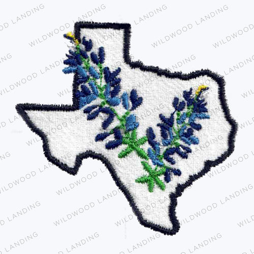 EMB-480: TEXAS OUTLINE BLUE BONNET