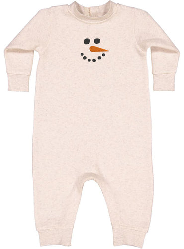 SNOWMAN FACE ONE PIECE FLEECE - EMB