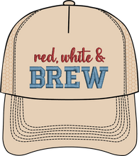 Load image into Gallery viewer, RED, WHITE &amp; BREW - HAT