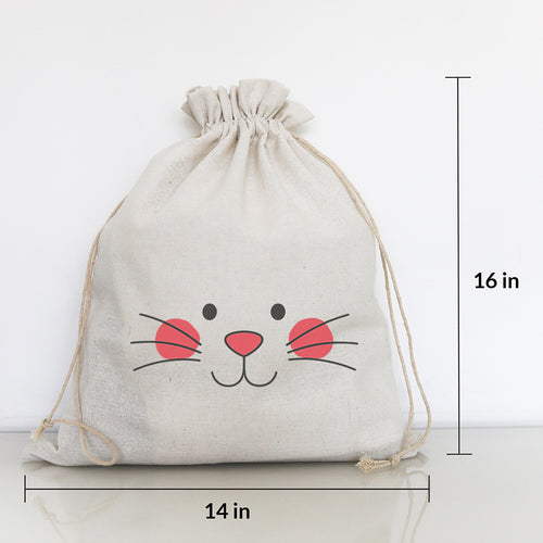 EASTER BUNNY FACE - LARGE GIFT BAG