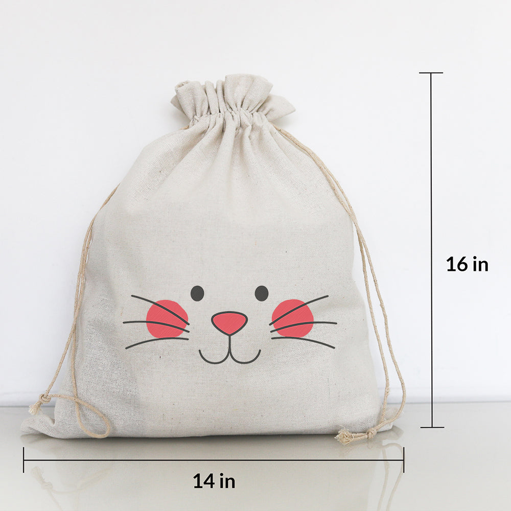 EASTER BUNNY FACE - LARGE GIFT BAG