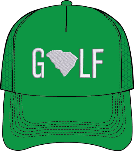 GOLF WITH STATE OUTLINE HAT