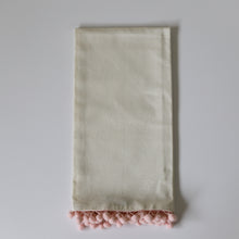 Load image into Gallery viewer, EMB-6530: PINK COQUETTE - FRINGE OR POM TOWEL