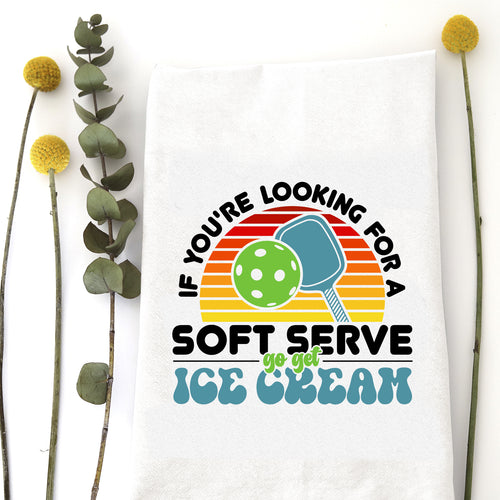 LOOKING FOR SOFT SERVE - TEA TOWEL