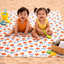 Load image into Gallery viewer, TANGERINE FLOW - BEACH BLANKET