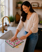 Load image into Gallery viewer, HYDRANGEA HEAVEN MICROFIBER - DISH CLOTH