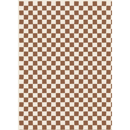 CHECKMATE BROWN MICROFIBER - HAND TOWEL