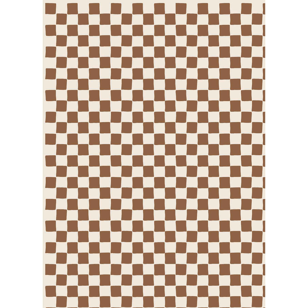 CHECKMATE BROWN MICROFIBER - HAND TOWEL