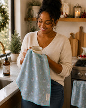 Load image into Gallery viewer, FROSTY CHRISTMAS MICROFIBER - HAND TOWEL
