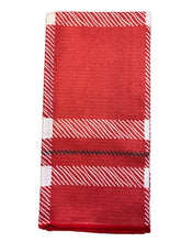 Load image into Gallery viewer, RED TARTAN MICROFIBER - HAND TOWEL