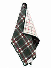 Load image into Gallery viewer, GREEN TARTAN MICROFIBER - HAND TOWEL