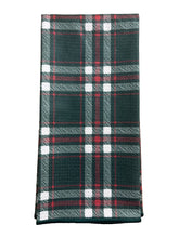 Load image into Gallery viewer, GREEN TARTAN MICROFIBER - HAND TOWEL